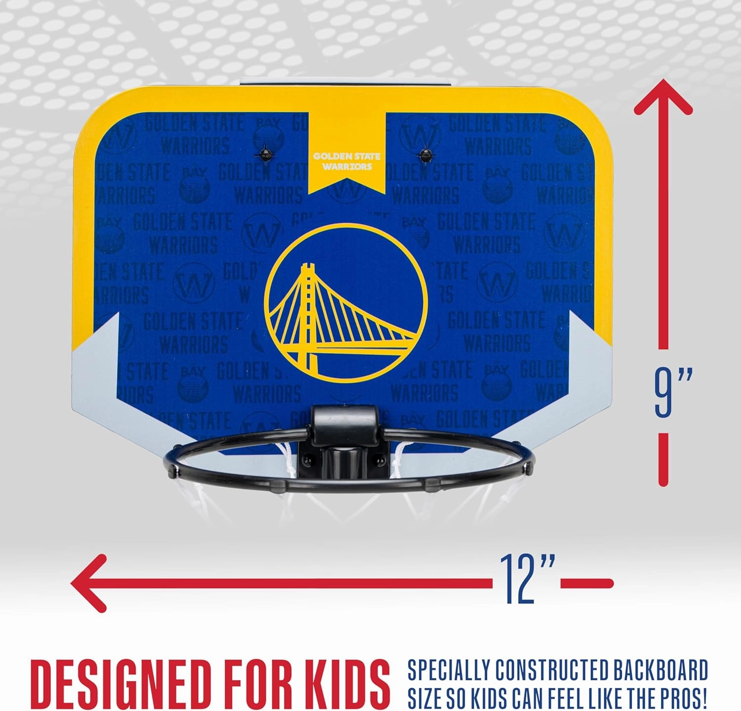 Franklin Sports NBA Team Over The Door Basketball Hoop - Kids Indoor Mini Basketball Hoop with Basketball - NBA Fan Shop Mini Hoop for Bedroom & Office