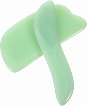 FRCOLOR 2pcs Face Scraping Massage Tool Portable Guasha Board for Facial Massage Smooth Edges for Safe Use Compact Design for Easy Carrying for Skin Care and Relaxation