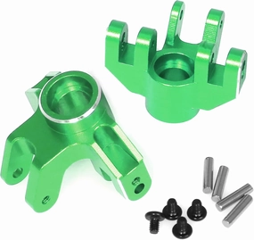 Front Spindle Metal Aluminum for Losi 1/18 Mini LMT 4X4 Brushed Monster Truck，Replacement for LOS214041 Upgrade Parts Front Knuckle Spindle for Losi - LOS01026 1/18 Mini LMT Monster (Green Anodized)