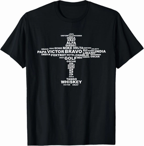 Full Phonetic Alphabet Shirt | Cute Plane Letters Tee Gift T-Shirt