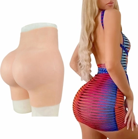 Full Silicone Hips & Butt Padded Panties - Realistic Insertable Faux Vagina for Crossdressing Transgender Cosplay