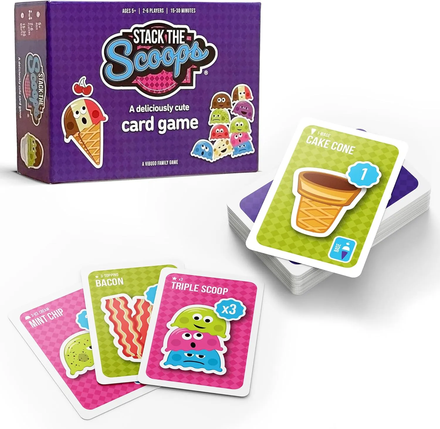 Fun Family Ice Cream Game Perfect for Adults and Children Ages 6-12 (Standard Edition) - Fast and Cute Kid Card Games The Whole Family Will Love