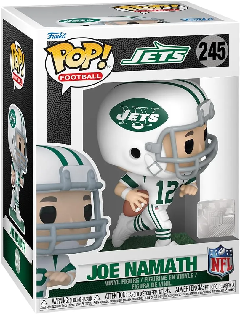 Funko POP! NFL Legends: Jets Joe Namath - Collectable Vinyl Figure - Gift Idea - Official Merchandise - for Kids & Adults - Sports Fans - Model Figure for Collectors and Display