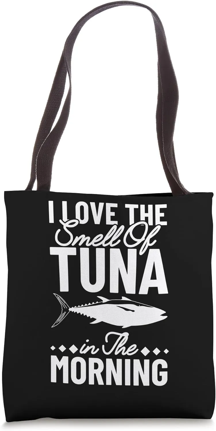 Funny Tuna Fishing Art For Men Grandpa Bluefin Tuna Fishing Tote Bag