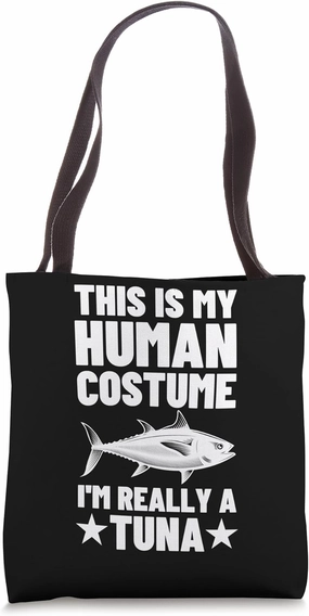 Funny Tuna Fishing Art For Men Grandpa Bluefin Tuna Fishing Tote Bag