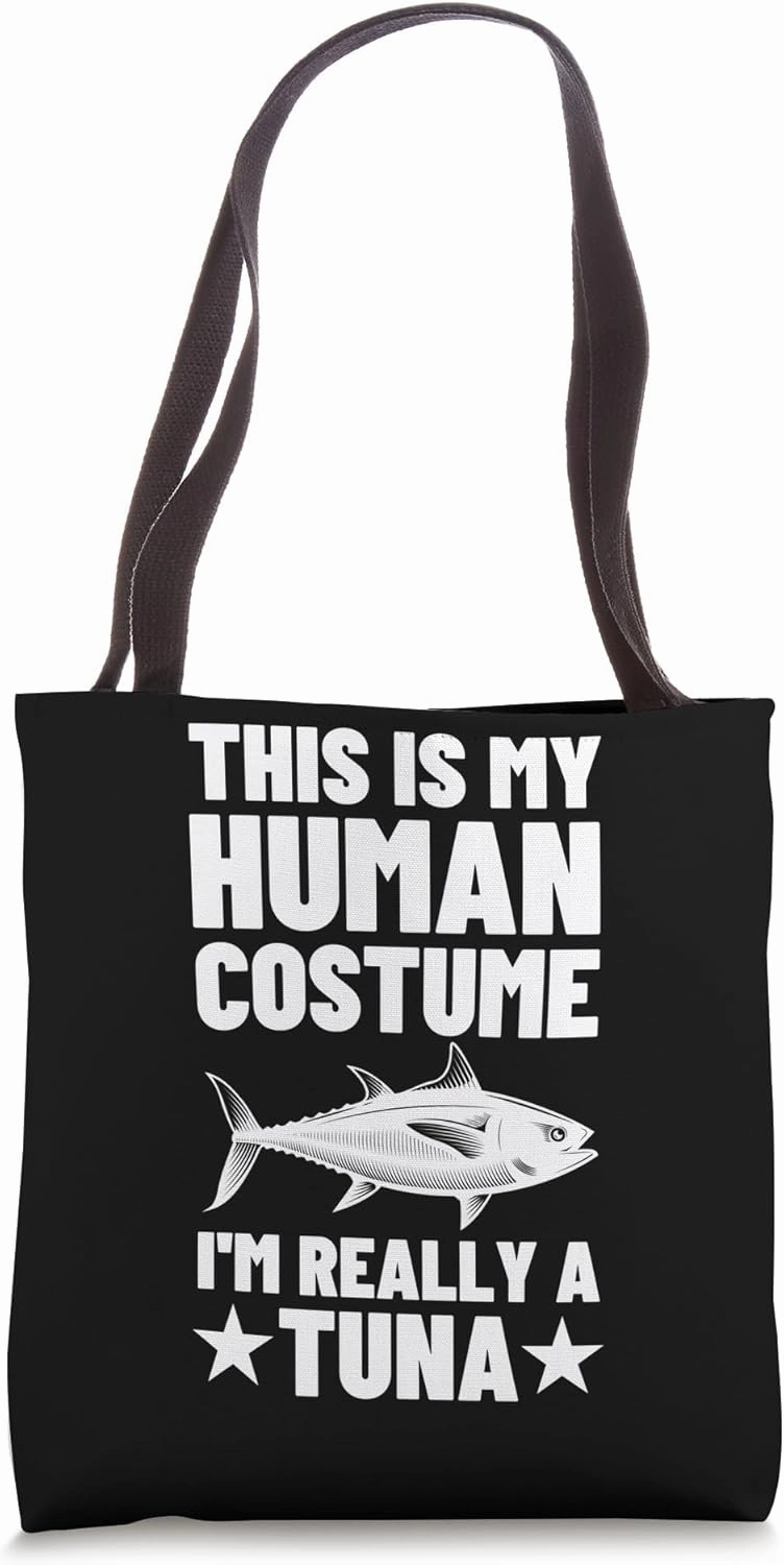 Funny Tuna Fishing Art For Men Grandpa Bluefin Tuna Fishing Tote Bag