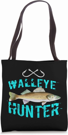 Funny Walleye Saying Freshwater Fish Graphic Angler Gift Tote Bag