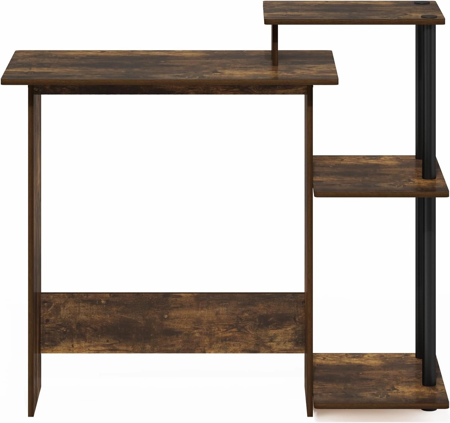 Furinno Efficient Home Laptop Notebook Computer Desk, Amber Pine/Black