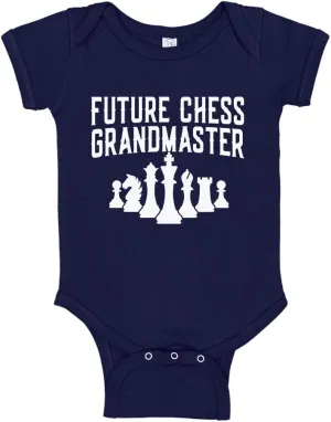 Future Chess Player Grandmaster Baby Bodysuit Children's Chess T-Shirt
