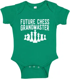 Future Chess Player Grandmaster Baby Bodysuit Children's Chess T-Shirt