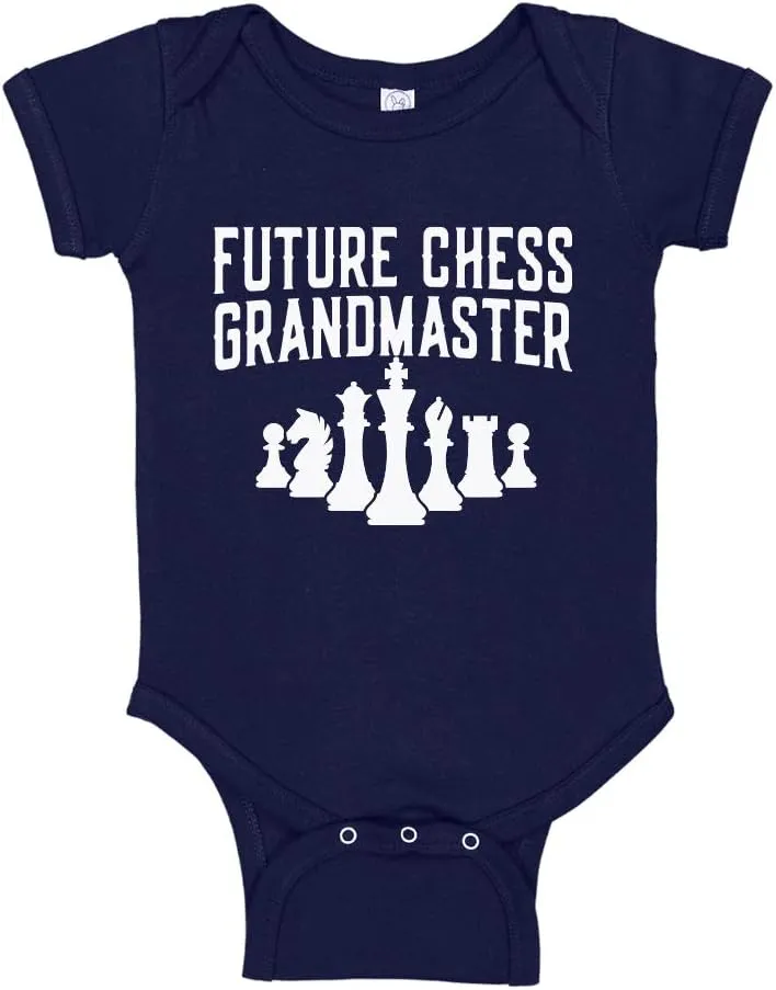 Future Chess Player Grandmaster Baby Bodysuit Children's Chess T-Shirt