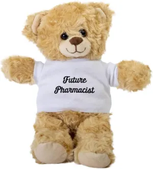 Future Pharmacist Teddy Bear, Gift Stuffed Animal, Plush Teddy Bear with Tee, Welcoming Baby Gift, Gift for Her, Gift for Pharmacist, Birthday Christmas Basket Gift Idea