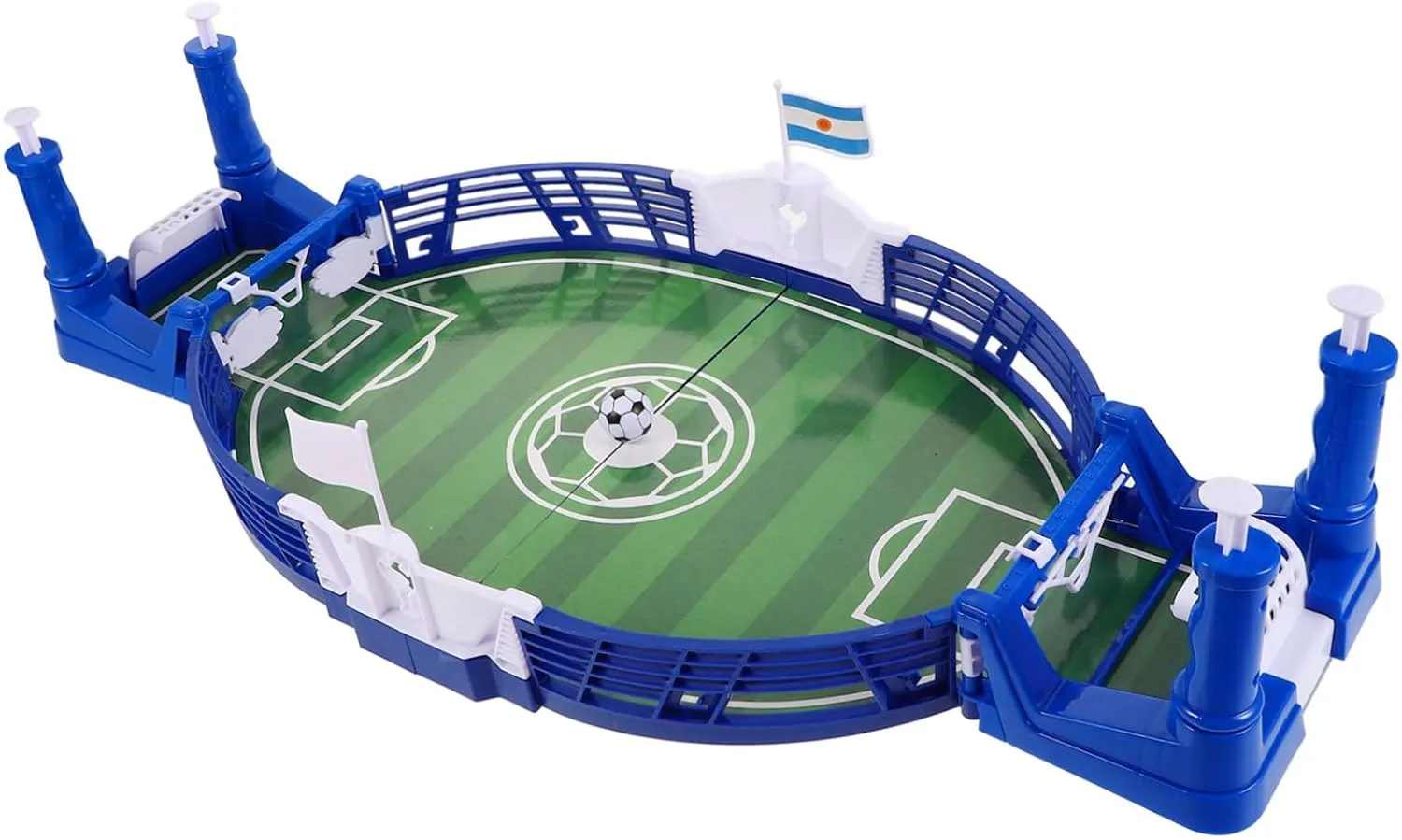 GANAZONO Soccer Game Table Set Double Player Mini Football Tabletop Soccer Accessories