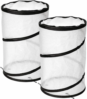 Gardener's Supply Company Pop-Up Tomato Accelerator Plant Protector Cage | 18" D x 28" H Mini Greenhouse for Raised Garden Beds & Vegetable Gardens