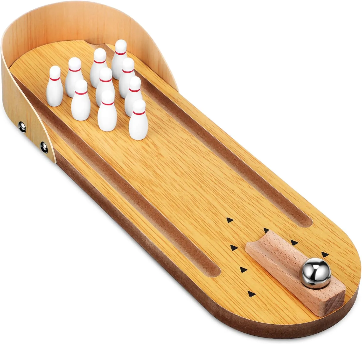 Garneck 1 Set Set Mini Bowling Game Indoor Tabletop Bowling Board Game for Safe Craft Enhances Hand Eye Coordination for Family Gatherings and Parties