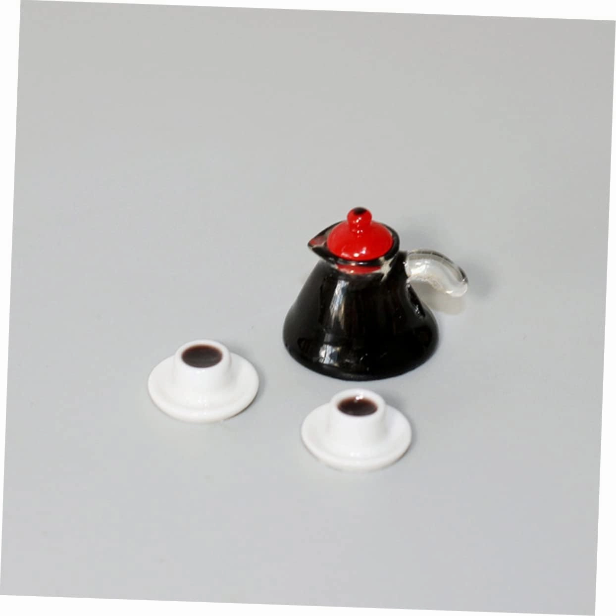 Garneck 3 Sets Desktop Tiny Food Set Miniature Coffee Mugs Cups Decorative Mini Kitchen for Safe Educational Play