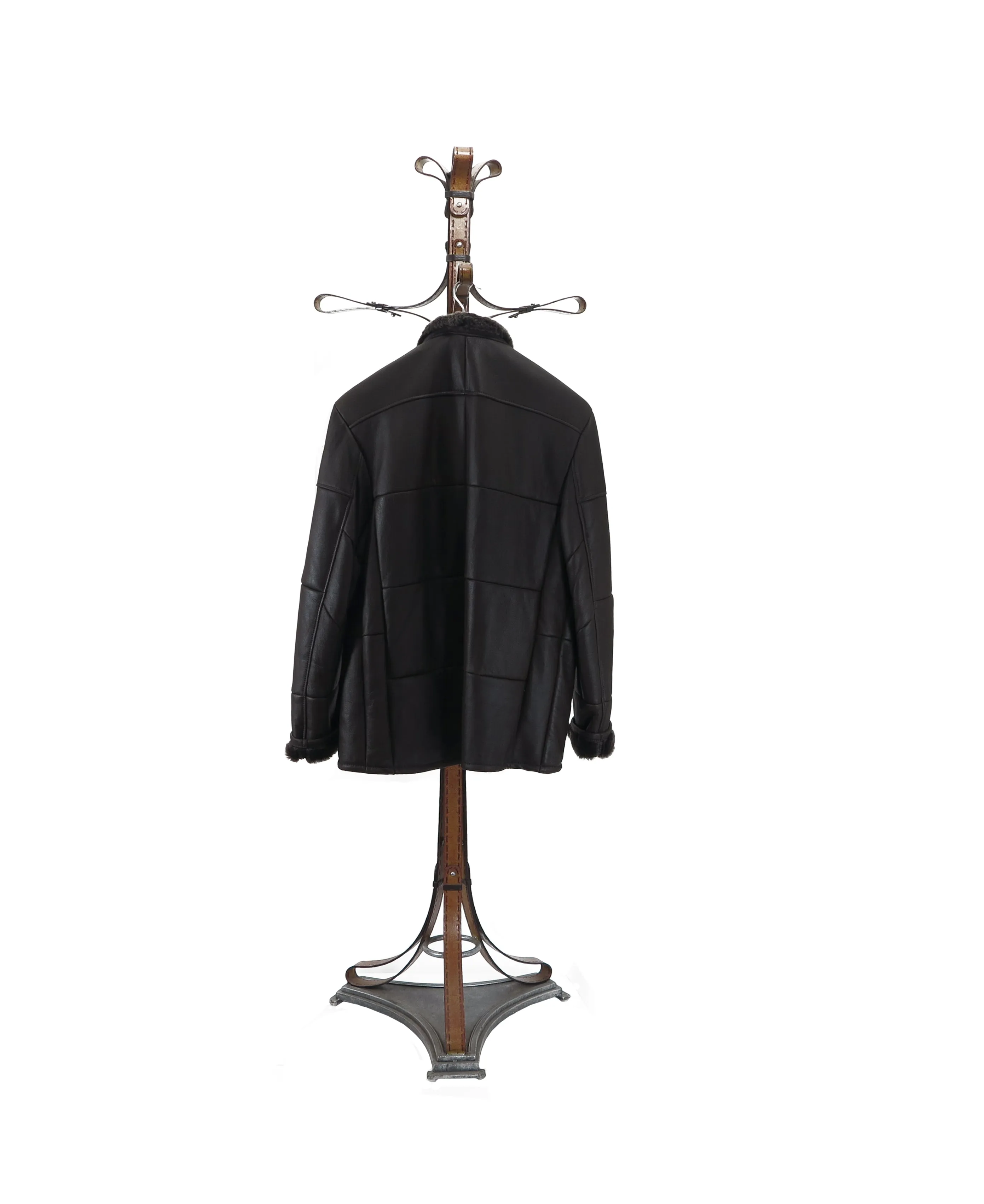 GAVIN- S3705- Cafe Nu-Buck Baby Lamb YKK Zip Up Coat