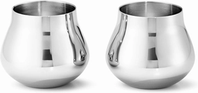 Georg Jensen Sky Shot Glass, Stainless Steel, 2 Count