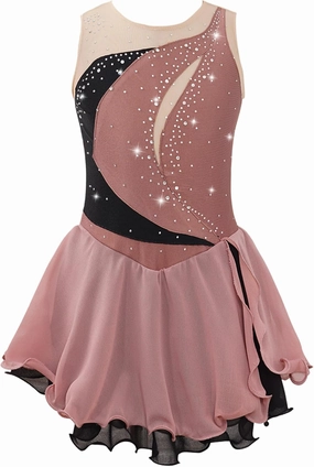 Girls Sparkle Ballet Lyrical Dance Dress Sleeveless Gymnastics Leotard Skirt Figure Ice Skating Dress Yoga Bodysuit