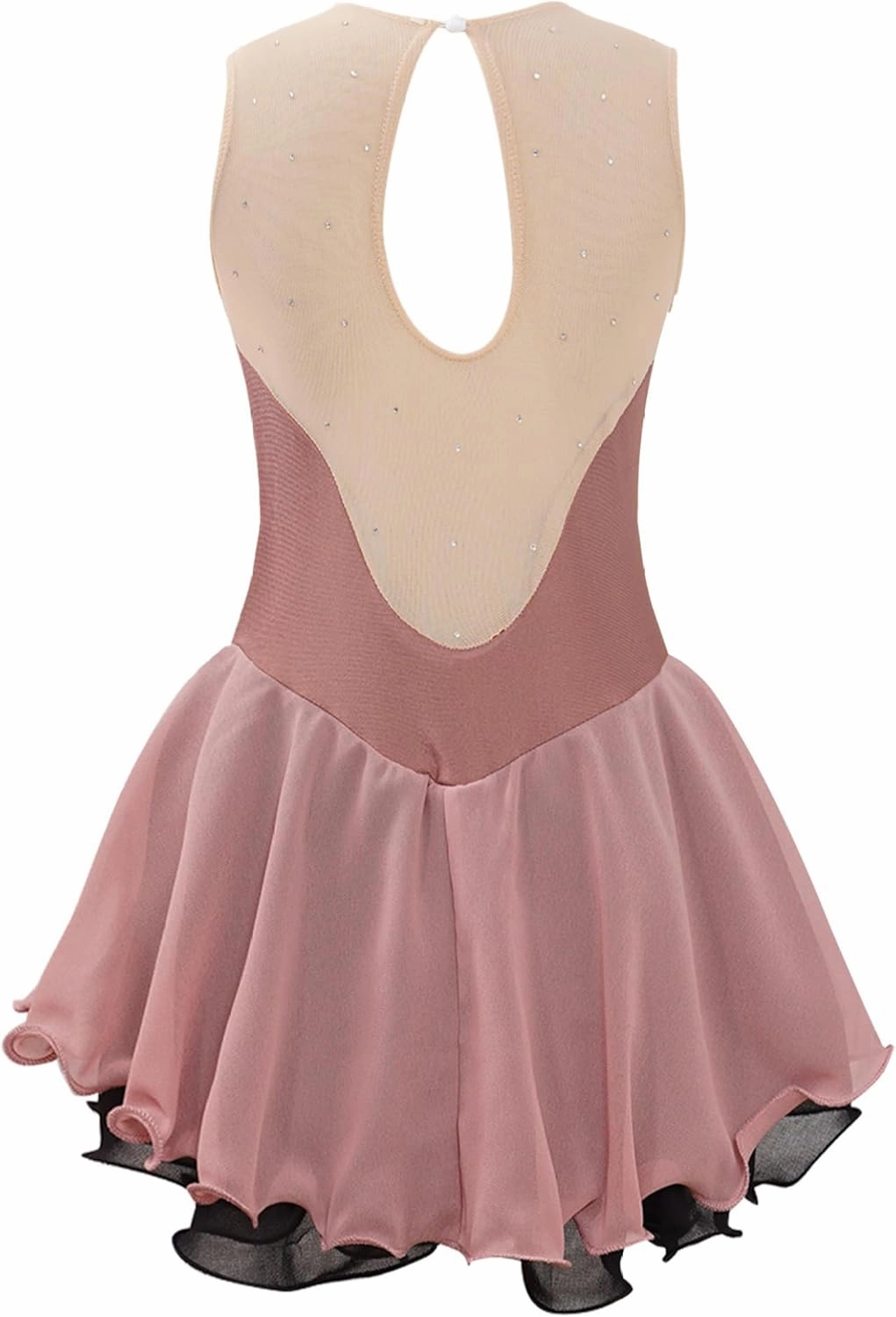 Girls Sparkle Ballet Lyrical Dance Dress Sleeveless Gymnastics Leotard Skirt Figure Ice Skating Dress Yoga Bodysuit