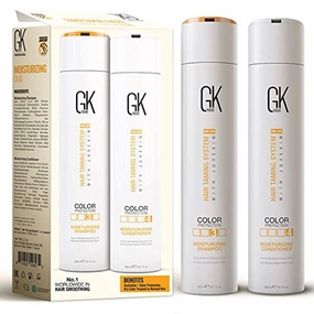 GK HAIR Global Keratin Moisturizing Shampoo and Conditioner Sets (10.1 Fl Oz/300ml) for Color Treated Hair - Daily Use Cleansing Dry to Normal Sulfate Paraben-Free - All Hair Types for Men and Women