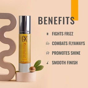 GK HAIR Global Keratin The Best Professional Hair (300ml/10.1 Fl Oz) I Organic Argan Oil Hair Serum 10ml I Moisturizing Shampoo and Conditioner Set 100ml