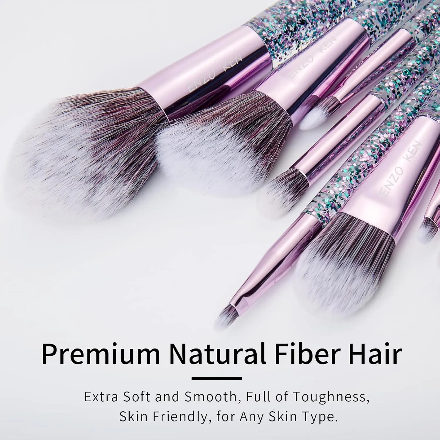 Glitter Makeup Brushes Set with Case, Vegan Makeup Brush Set Professional, Colorful Cosmetic Brushes Makeup Set, Make up Brush Vegan, Make up Brushes Set Professional, Makeup Brush Set Vegan