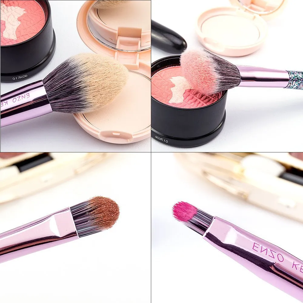 Glitter Makeup Brushes Set with Case, Vegan Makeup Brush Set Professional, Colorful Cosmetic Brushes Makeup Set, Make up Brush Vegan, Make up Brushes Set Professional, Makeup Brush Set Vegan
