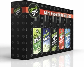 Gloveglu Mini Essentials Goalkeeper Glove Care Gift Set, Includes Original MEGAgrip, Aquagrip, Glove Fresh - Ultimate Set (5x 50ml)