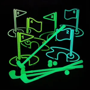Glow-in-The-Dark Mini Golf Course Game