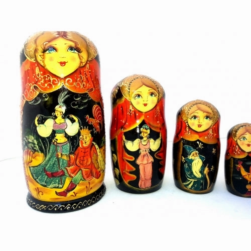 Golden Cockerel 10 piece Nesting Fairy Tale Doll Set