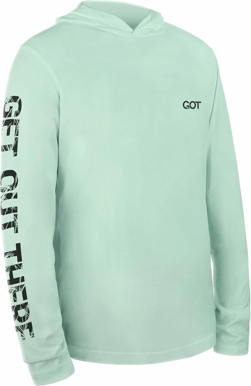 GOT Sports UPF 50  Hooded Fishing Shirt for Men Women - Long Sleeve Hoodie T Shirts - UV Sun Protection, Lightweight