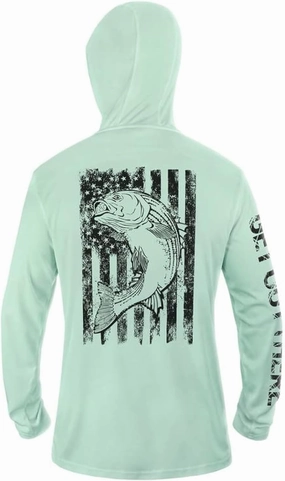 GOT Sports UPF 50  Hooded Fishing Shirt for Men Women - Long Sleeve Hoodie T Shirts - UV Sun Protection, Lightweight