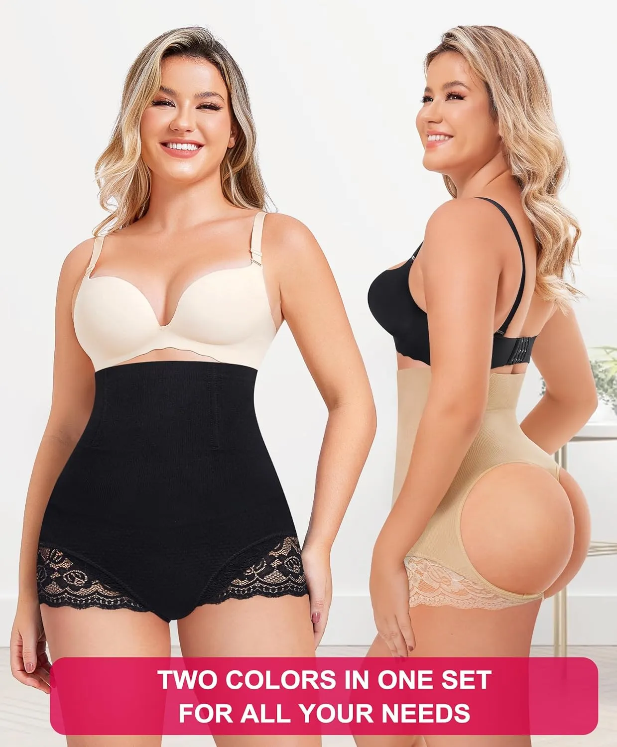 Gotoly Hourglass Figure Butt Lifter Shaper Panties Tummy Control High Waisted BoyShort…