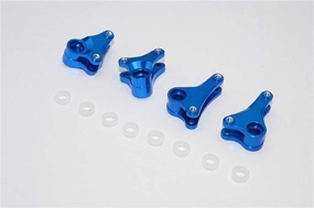 GPM For Traxxas 1/16 Mini E-Revo, Mini Slash Upgrade Parts Aluminum Front Rear Rocker Arm - 4Pcs Set Blue