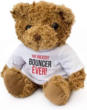 Greatest Bouncer Ever - Adorable Lovely Soft Brown Teddy Bear - Gift Present