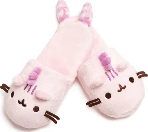 GUND Pusheenosaurus Pusheen Plush Cotton Candy Slippers, Pink, One Size Fits Most