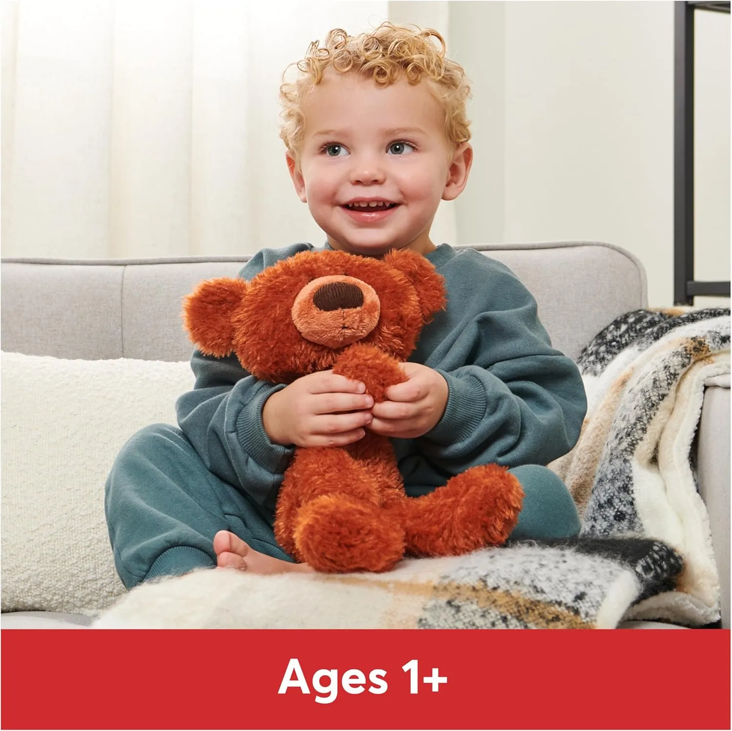 GUND Toothpick Pumpkin Pie, Teddy Bear Stuffed Animal for Ages 1 and Up, Pumpkin Orange, 15”