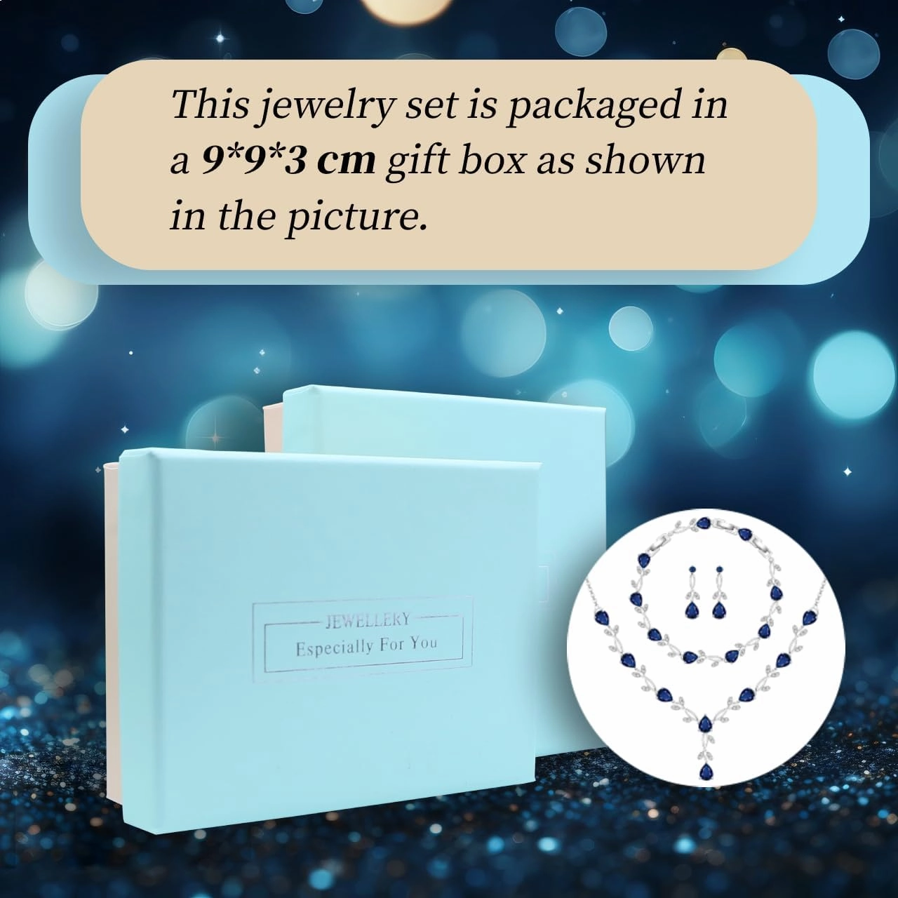 GZWHD Wedding Jewelry Sets for Bride Bridesmaid Women Cubic Zirconia Necklace Earrings Bracelet Set Gift for Mother Friend Wife Daughter Sister Party Prom Jewelry