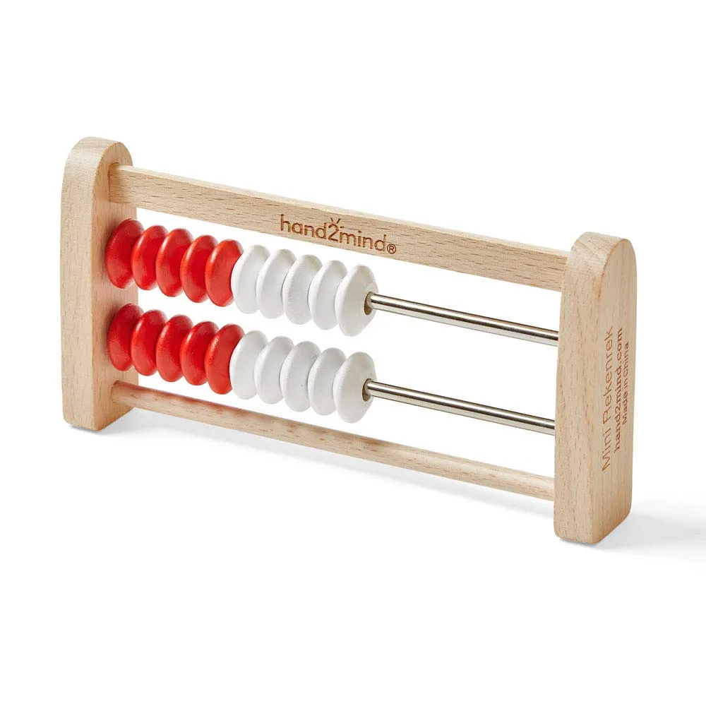 hand2mind Mini 20-Bead Wooden Rekenrek Class Set, Number Rack for Kids, Abacus for Kids, Counting Beads, Math Counters, Educational Toys for Elementary, Math Manipulatives (Set of 25)
