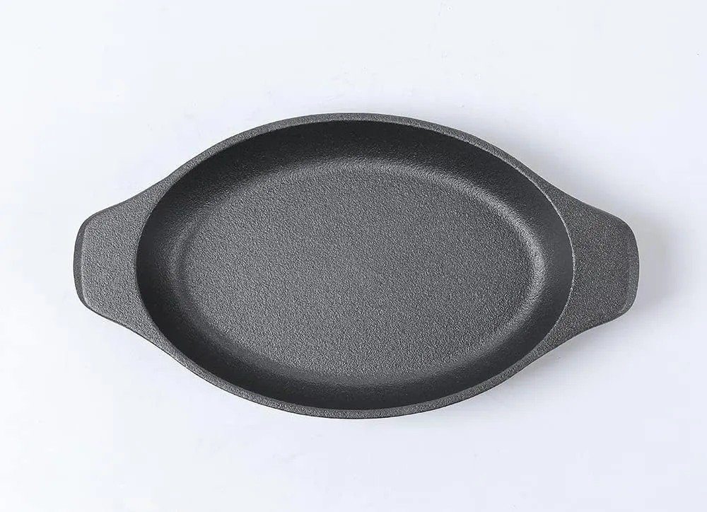 HAWOK Cast Iron Oval Mini Server 12oz Set of 6……