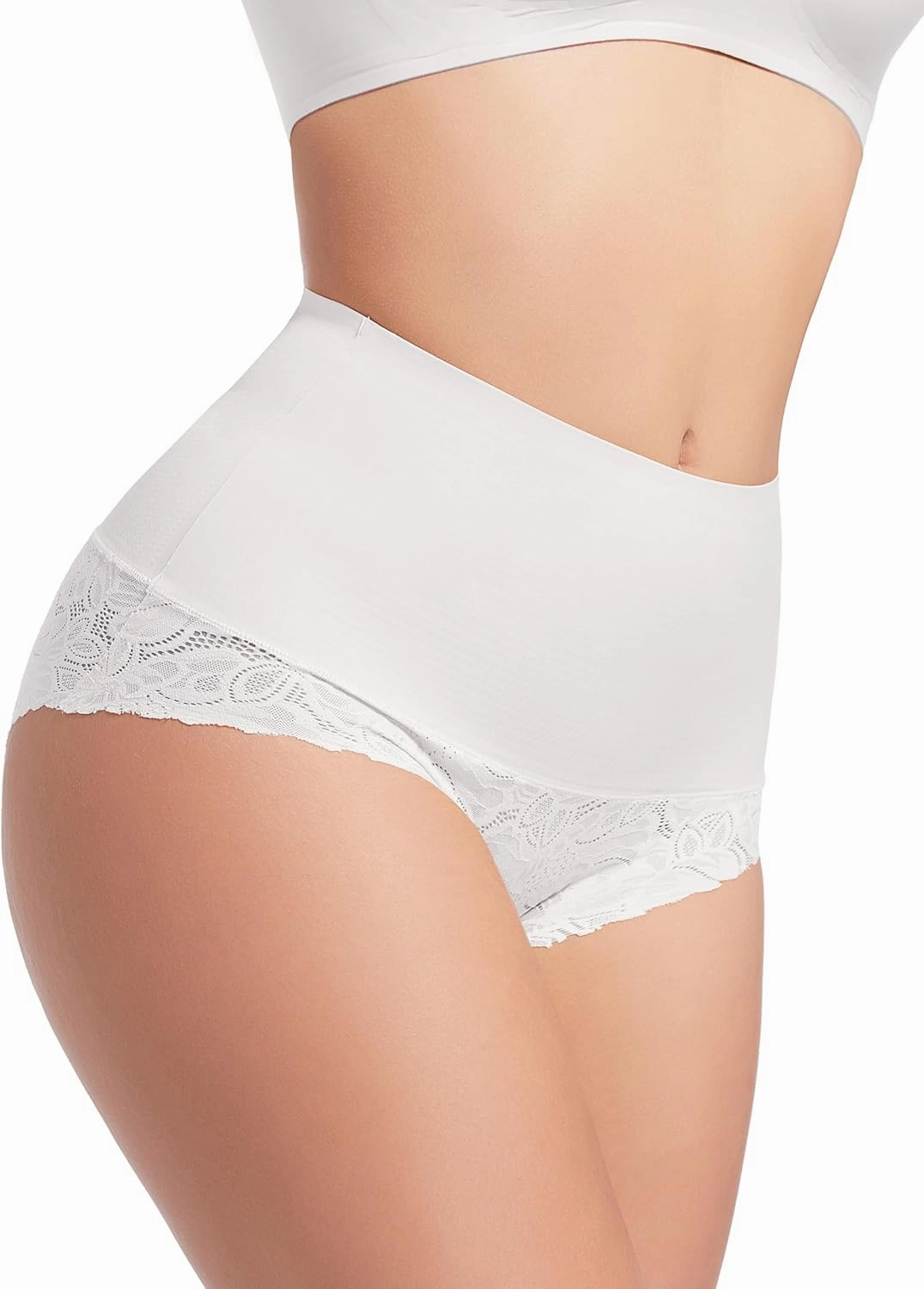 HBselect Tummy Control Shapewear for Women Lace Seamless Panties-Body Shaping Briefs Sexy Underwear Girdle Panty for Women