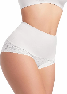 HBselect Tummy Control Shapewear for Women Lace Seamless Panties-Body Shaping Briefs Sexy Underwear Girdle Panty for Women