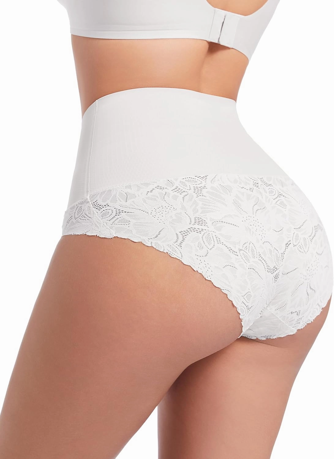 HBselect Tummy Control Shapewear for Women Lace Seamless Panties-Body Shaping Briefs Sexy Underwear Girdle Panty for Women