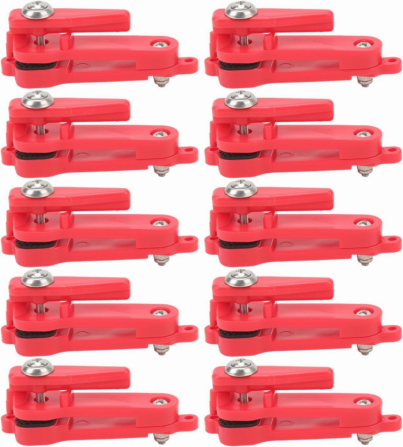 Heavy Tension Snap Release Clips, 10 Pieces Portable Snap Padded Release Clips Downriggers Outrigger Release Clips for Offshore Fishing Weight Planer Board