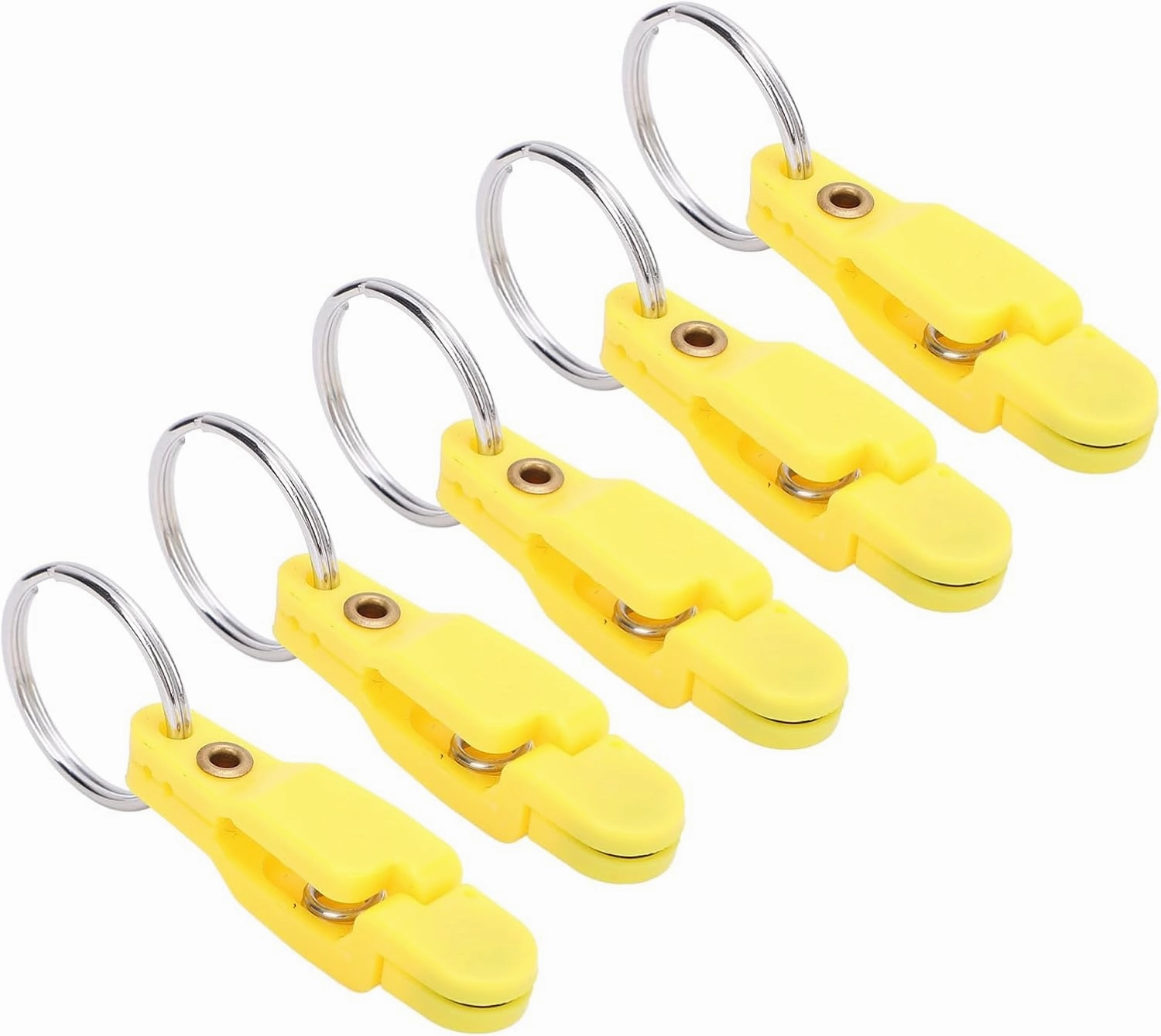 Heavy Tension Snap Release Fishing Clips,10 Pieces Heavy Tension Snap Release Clips Padded Release Clips Trolling Clips with Key Ring,for Planer Board Offshore Kites Fishing