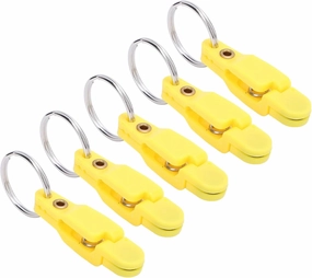Heavy Tension Snap Release Fishing Clips,10 Pieces Heavy Tension Snap Release Clips Padded Release Clips Trolling Clips with Key Ring,for Planer Board Offshore Kites Fishing