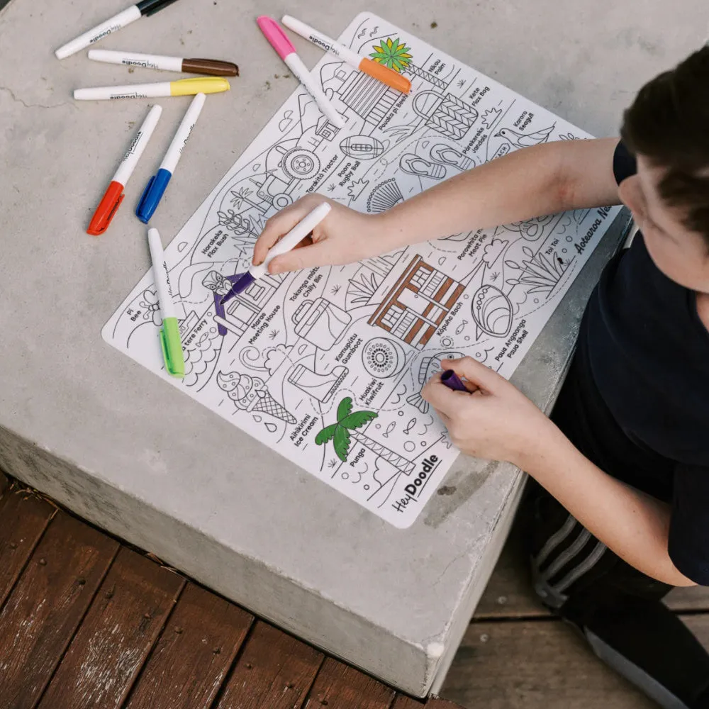 Hey Doodle - Icons of Aotearoa Playmat (Large)