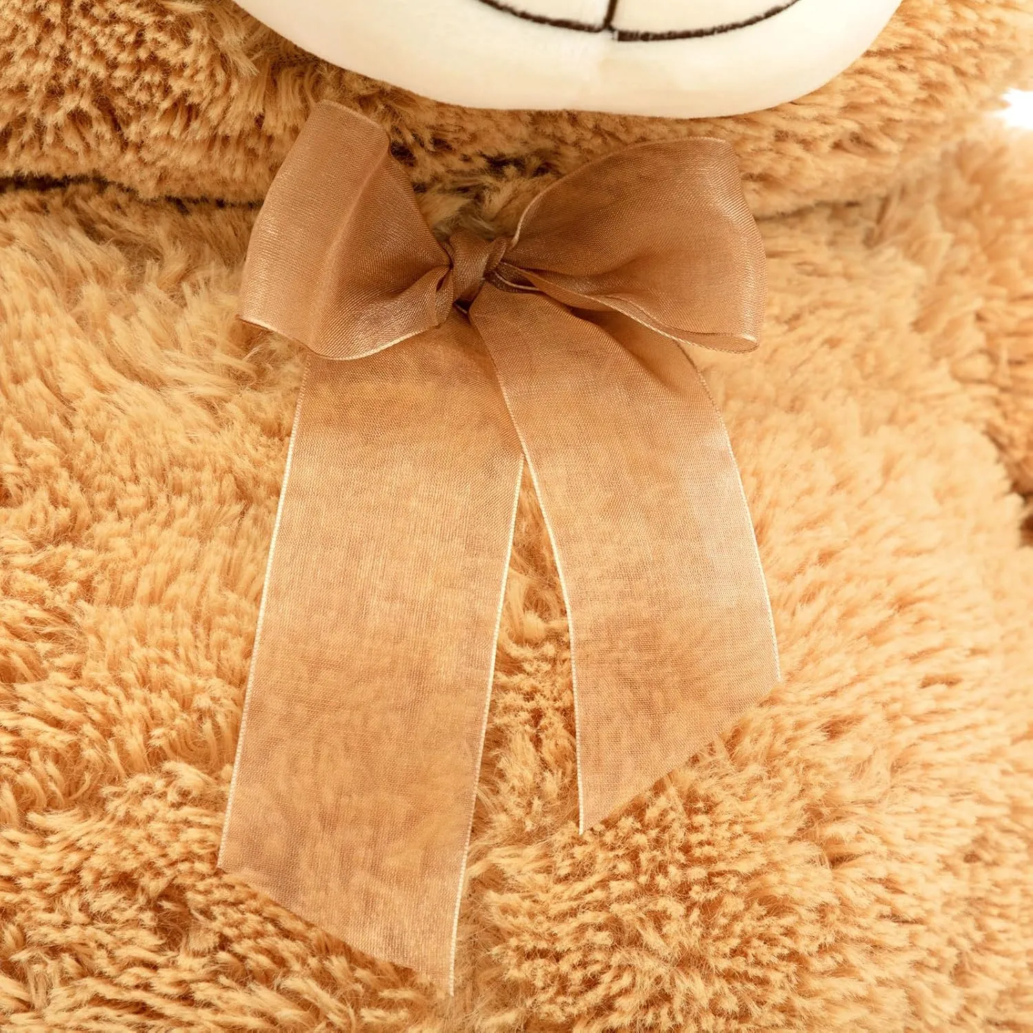 HollyHOME Teddy Bear Stuffed Animal Plush Giant Teddy Bears with Footprints Big Bear 36 inch Tan
