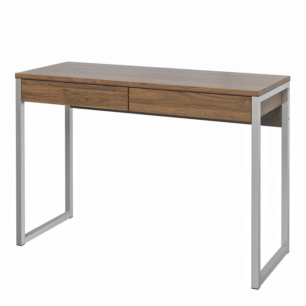 HOME OFFICE 2 DRAWER WALNUT DESK